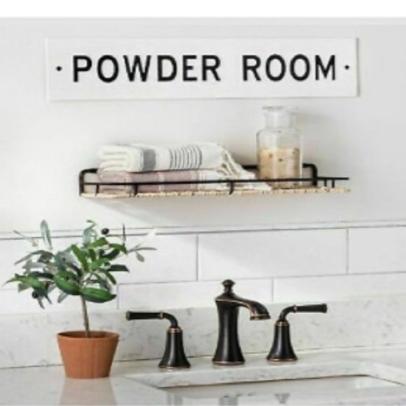 Bathroom Decor Sign “Powder Room” - Picture 1 of 7